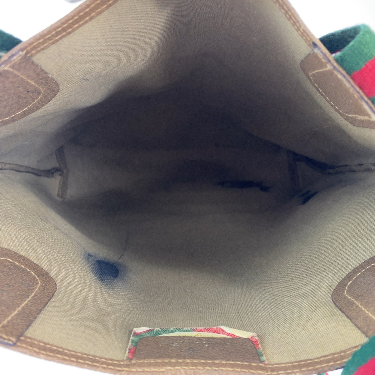 12395
GUCCI グッチ ヴィンテージ オールドグッチ シェリーライン ベージュ ブラウン ゴールド金具 GGスプリームキャンバス 56 02 003 トートバッグ ショルダーバッグ  メンズ