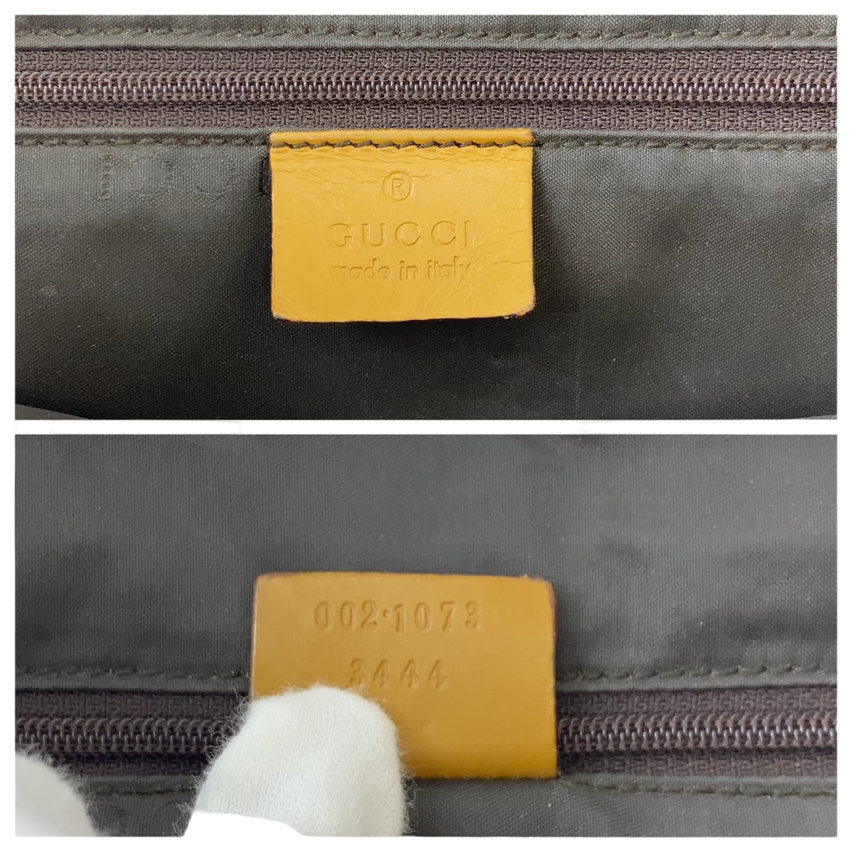 GUCCI グッチ ジャッキー ベージュ ブラウン ゴールド金具 GGキャンバス 002 1073 トートバッグ ショルダーバッグ  レディース