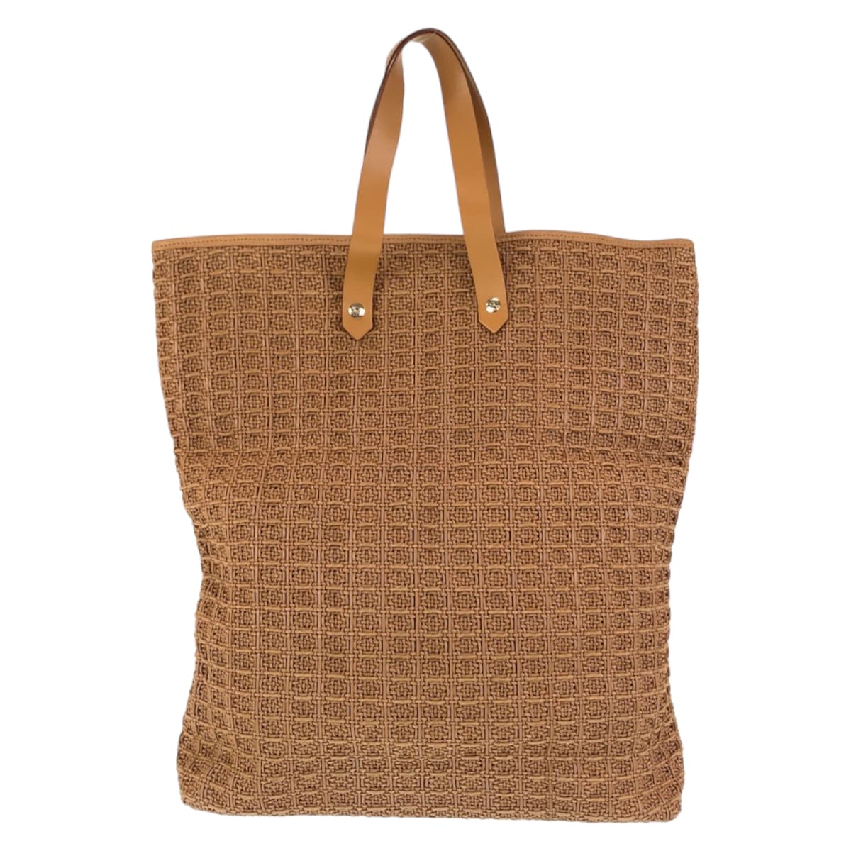 11596
HERMES エルメス アメダバ ディアゴGM 男女兼用 ブラウン シルバー金具 キャンバス / レザー トートバッグ ハンドバッグ  レディース