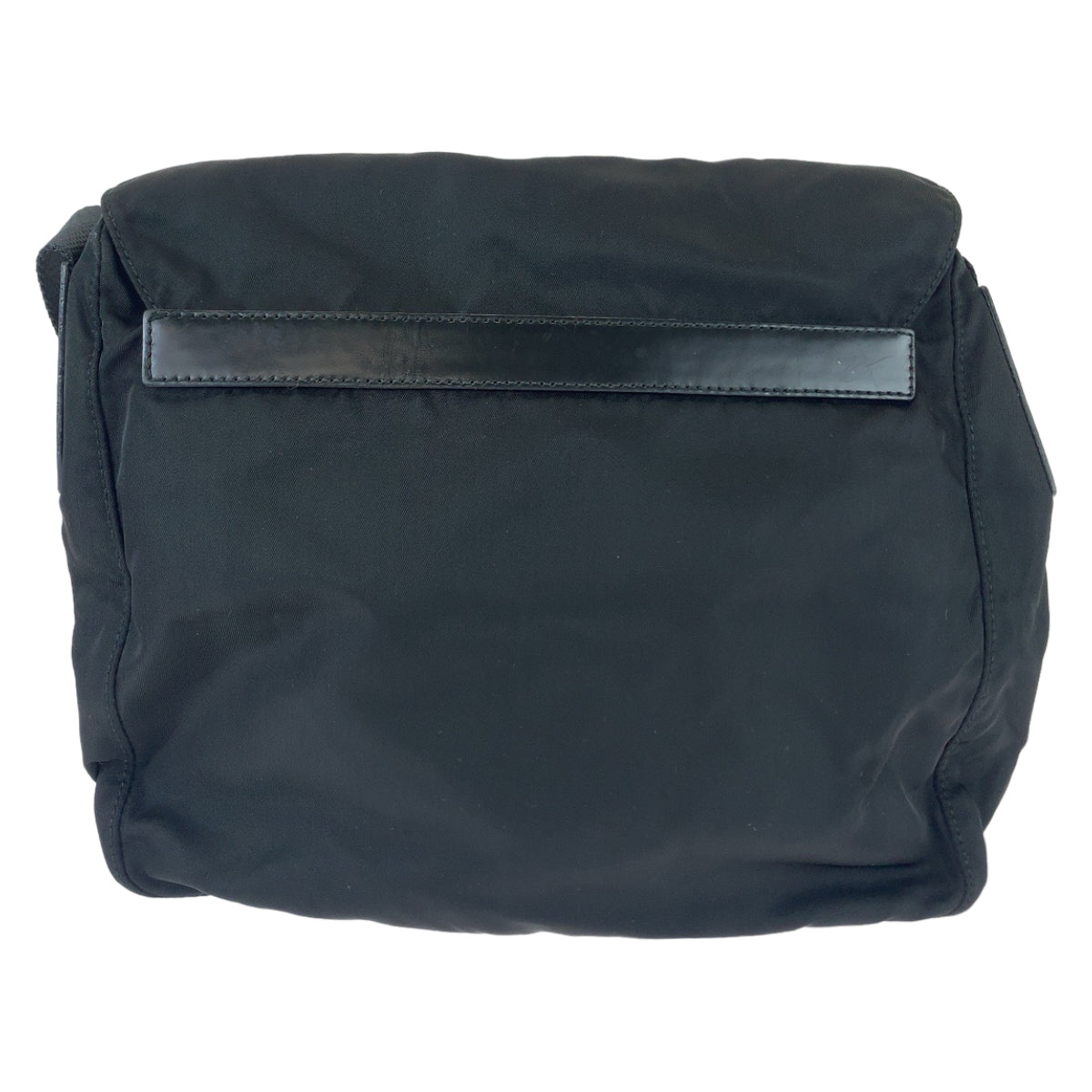 11609
PRADA プラダ テスート 三角ロゴプレート ブラック シルバー金具 ナイロン B8994 斜め掛け ショルダーバッグ ポシェット  メンズ