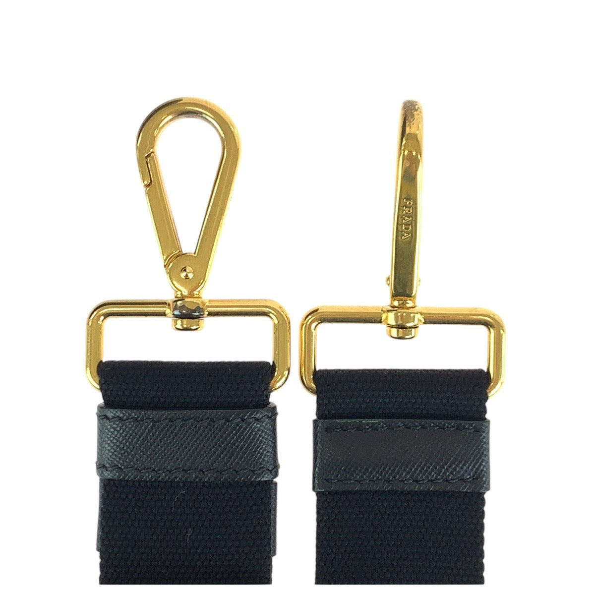 12880
PRADA プラダ カナパ 三角ロゴプレート ブラック 黒 ゴールド金具 キャンバス トートバッグ ショルダーバッグ 2way  レディース