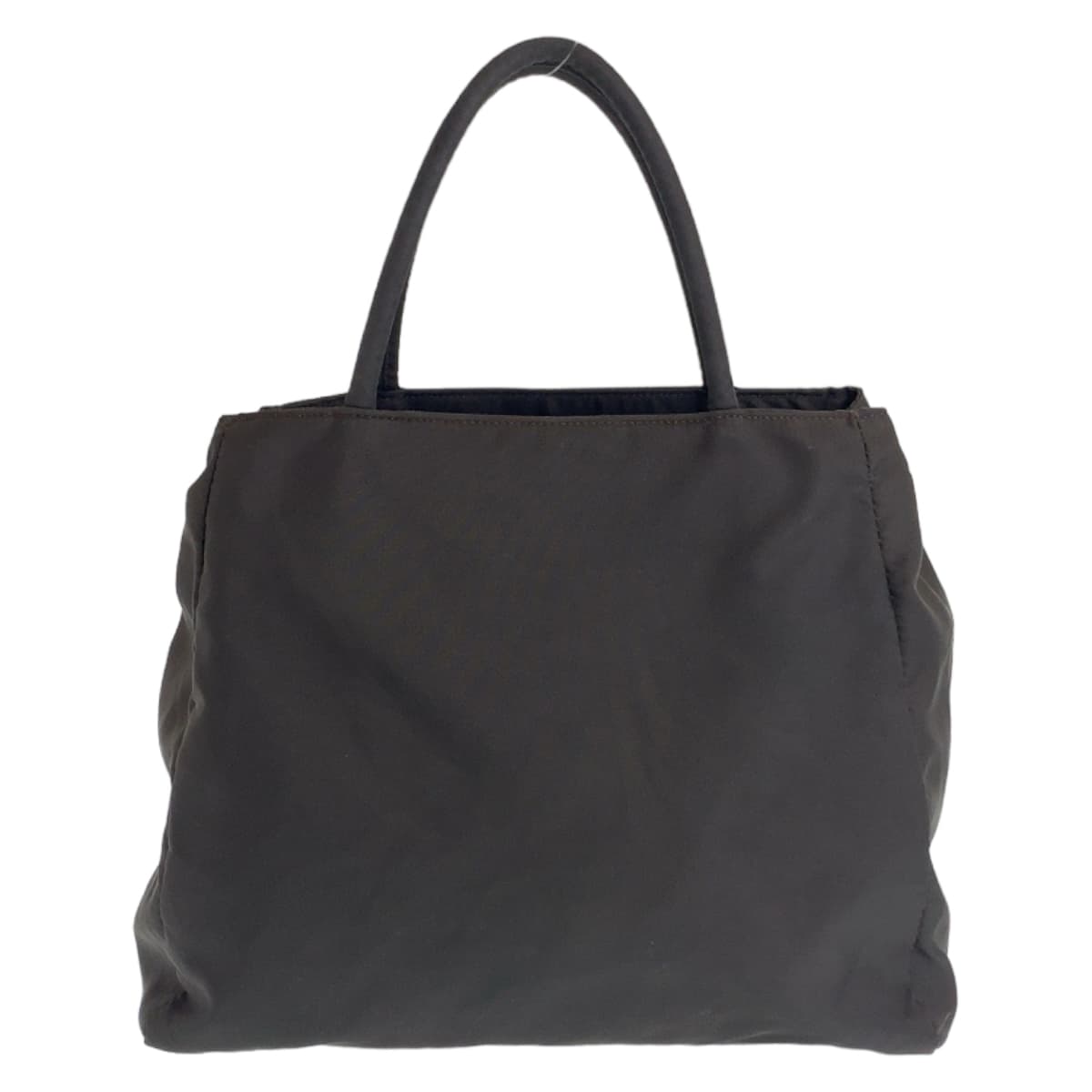 11625
PRADA プラダ テスート 三角ロゴ ダークブラウン シルバー金具 ナイロン トートバッグ ハンドバッグ  レディース