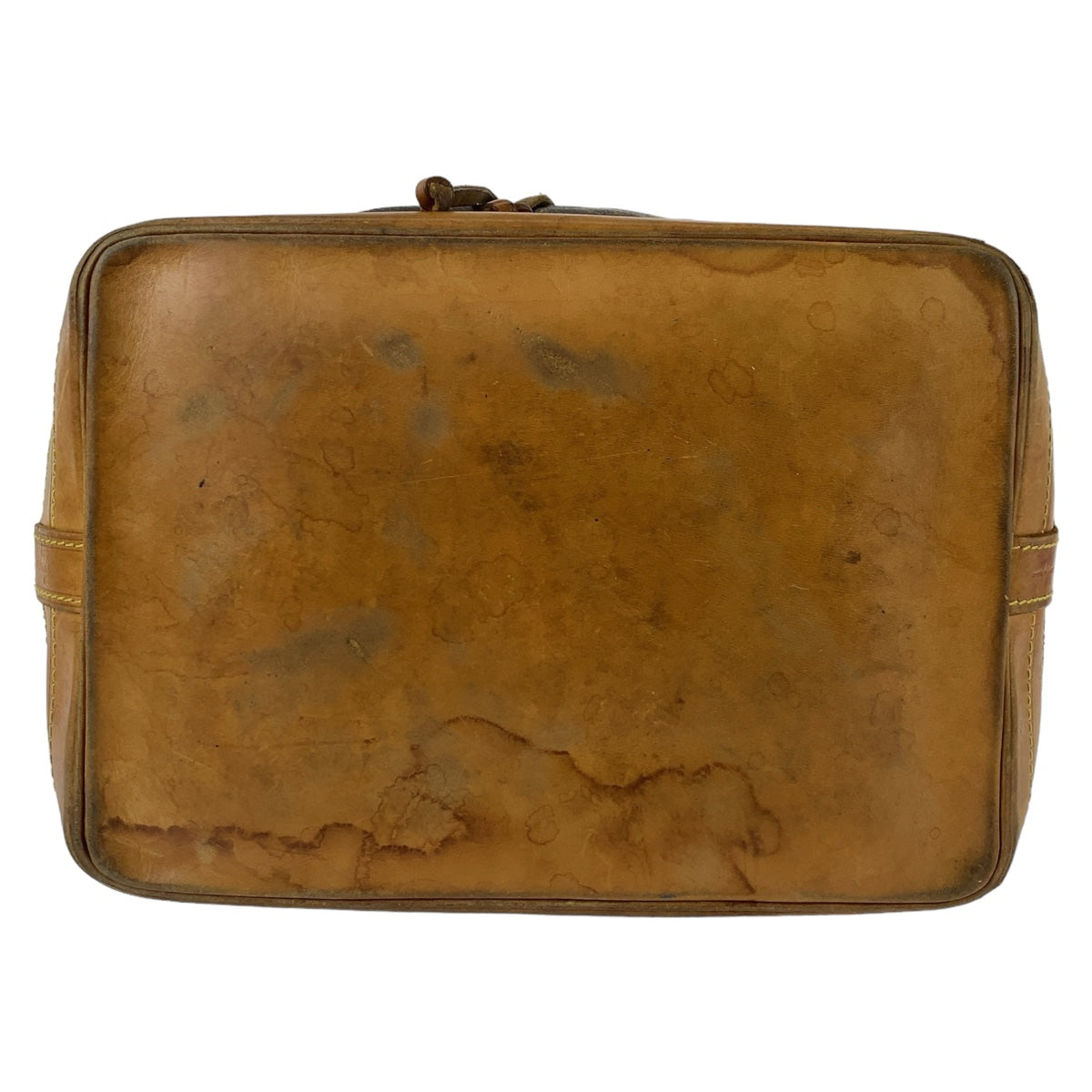 LOUIS VUITTON ルイヴィトン モノグラム ノエ ブラウン ゴールド金具 PVC / レザー M42224 巾着 ショルダーバッグ  レディース