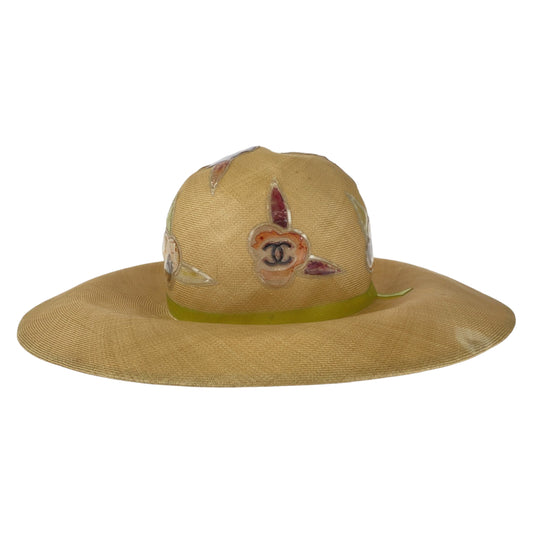 17974
CHANEL シャネル ストローハット ココマーク ラフィア ハット 麦わら帽子  レディース AB46