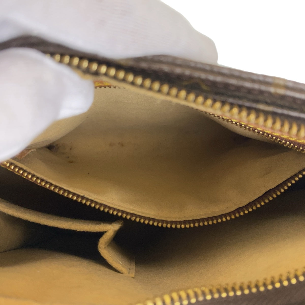 11639
LOUIS VUITTON ルイヴィトン モノグラム ルーピングMM ブラウン ゴールド金具 PVC M51146 ショルダーバッグ  レディース AB50