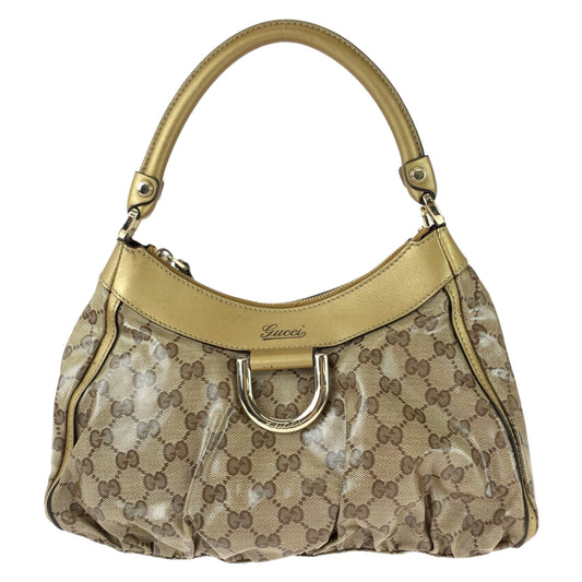 111641
GUCCI グッチ アビー GGクリスタル ベージュ ゴールド金具 GGキャンバス / レザー 265692 ショルダーバッグ ハンドバッグ  レディース