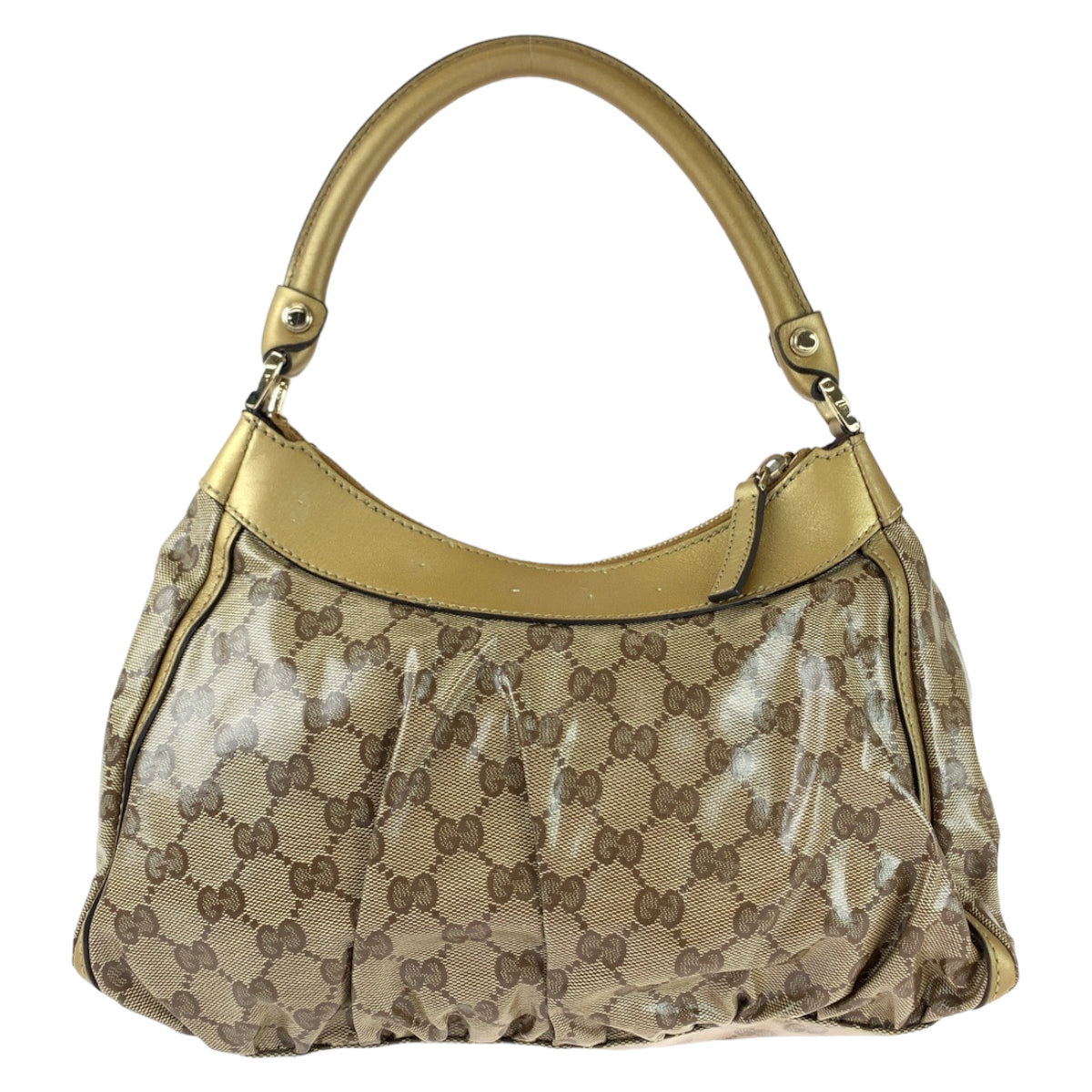111641
GUCCI グッチ アビー GGクリスタル ベージュ ゴールド金具 GGキャンバス / レザー 265692 ショルダーバッグ ハンドバッグ  レディース
