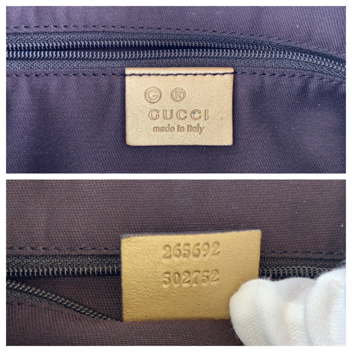 111641
GUCCI グッチ アビー GGクリスタル ベージュ ゴールド金具 GGキャンバス / レザー 265692 ショルダーバッグ ハンドバッグ  レディース