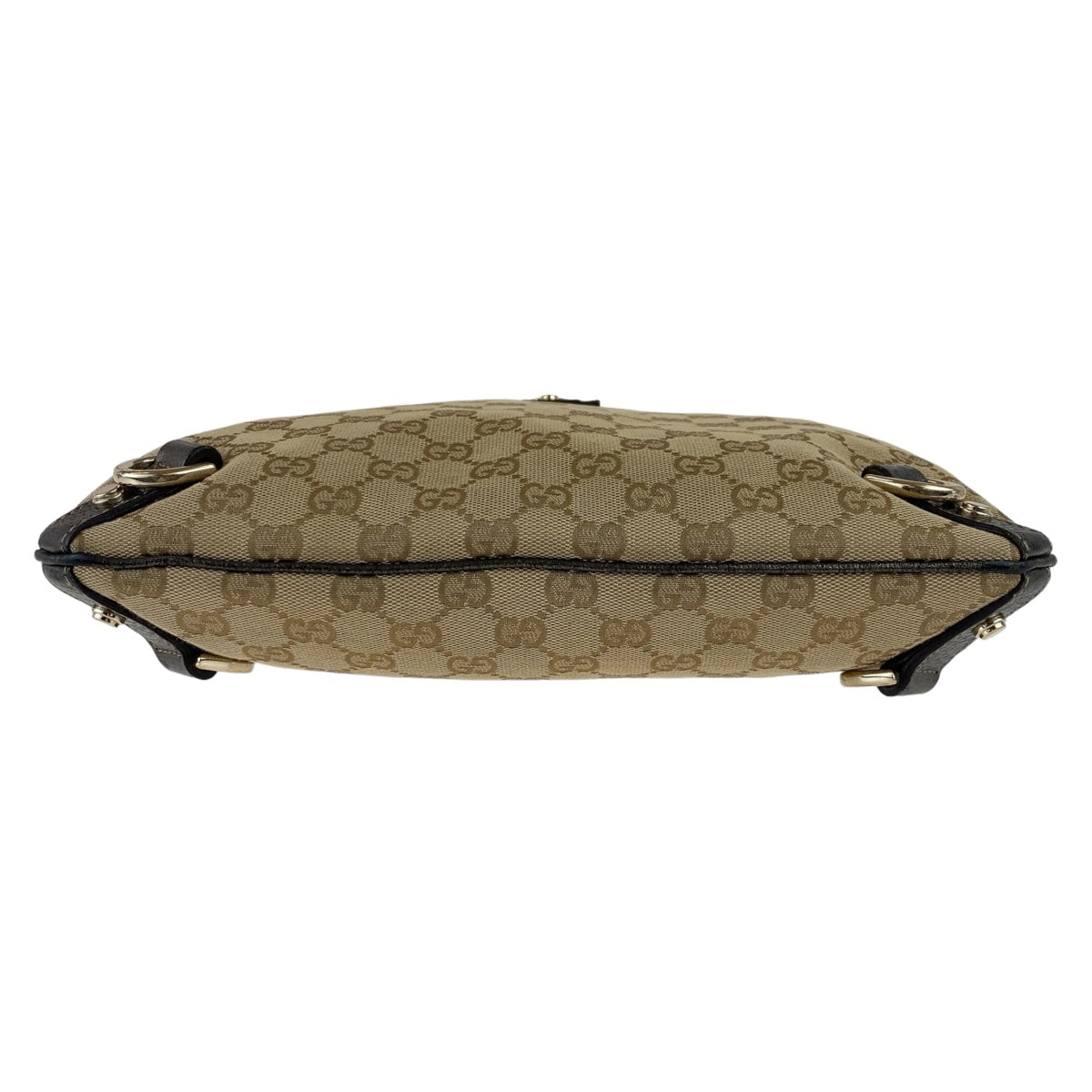 18008
GUCCI グッチ アビー GG柄 ベージュ ブラウン ゴールド金具 GGキャンバス / レザー 131326 斜め掛け ショルダーバック ポシェット  レディース AB24