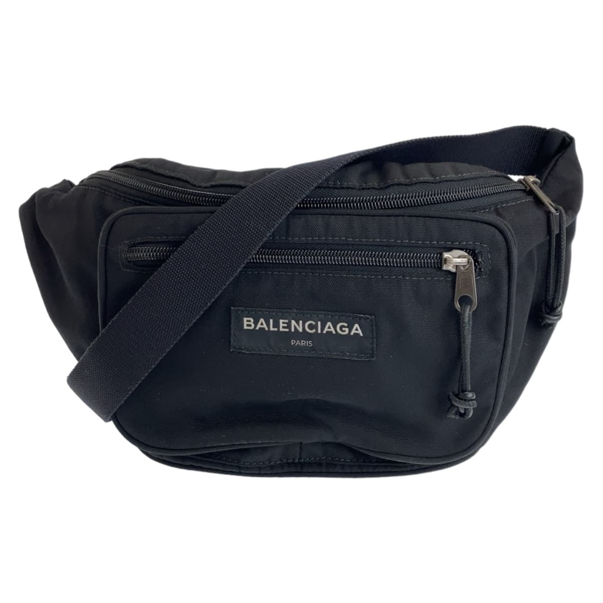 111647
BALENCIAGA バレンシアガ エクスプローラー ブラック 黒 シルバー金具 ナイロン 482389 ボディバッグ バムバッグ  メンズ
