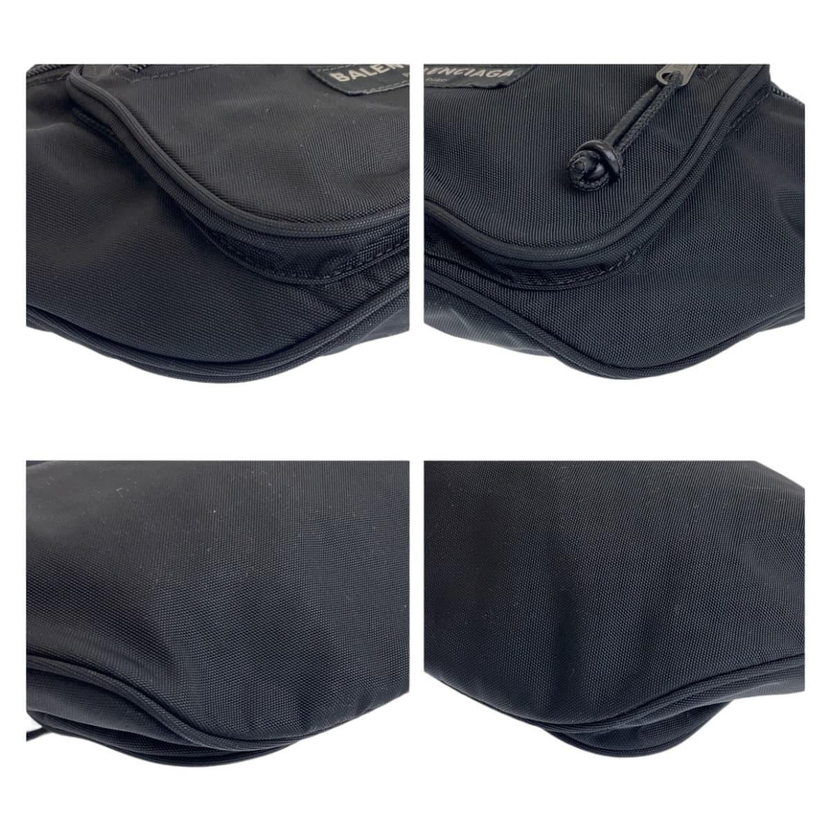 111647
BALENCIAGA バレンシアガ エクスプローラー ブラック 黒 シルバー金具 ナイロン 482389 ボディバッグ バムバッグ  メンズ