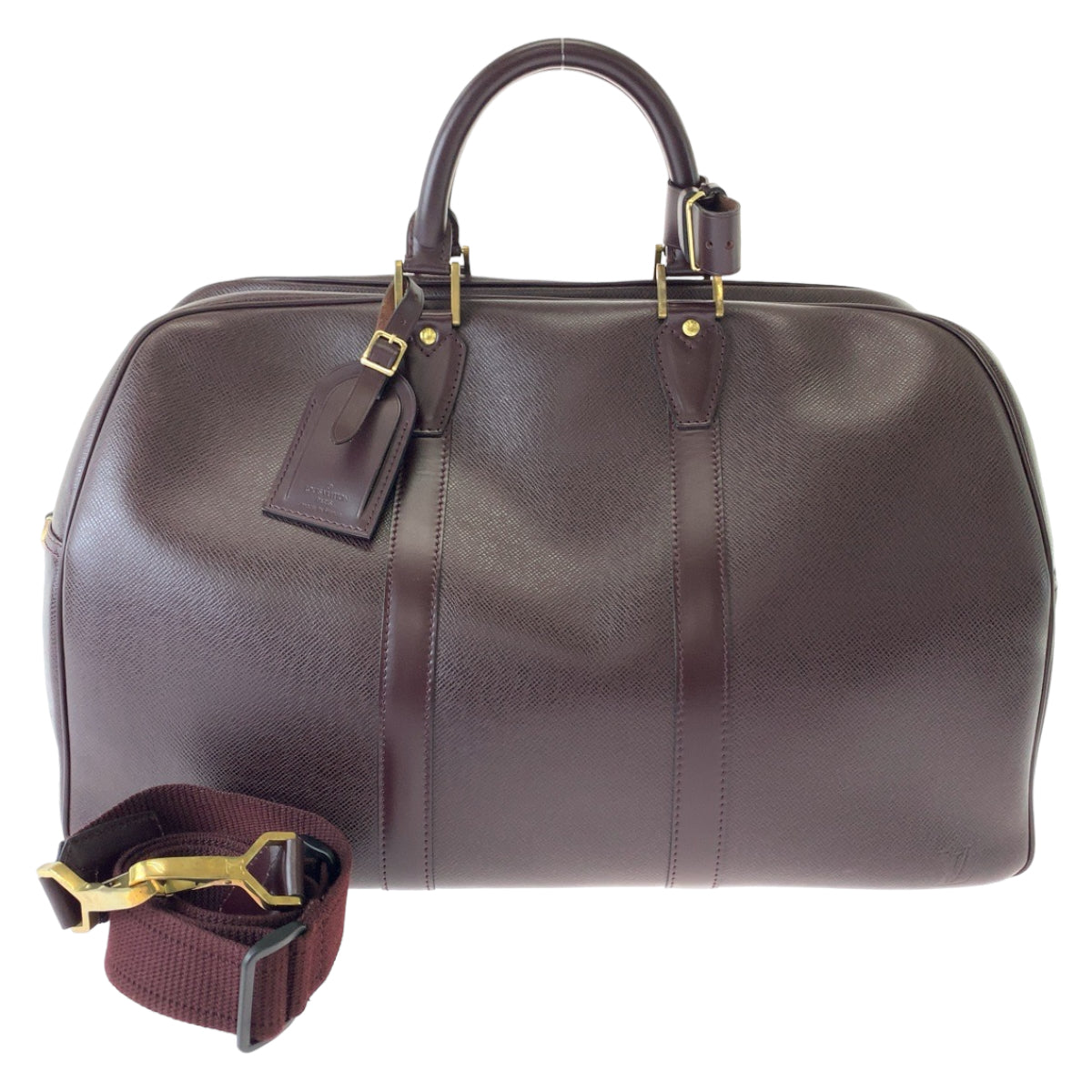 11650
LOUIS VUITTON ルイヴィトン タイガ ケンダルPM 男女兼用 アカジュー レッド ゴールド金具 レザー M30126 ショルダーバッグ ボストンバッグ  レディース