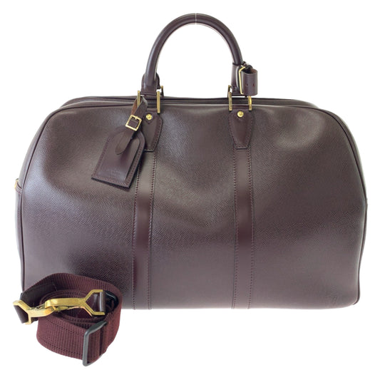 11650
LOUIS VUITTON ルイヴィトン タイガ ケンダルPM 男女兼用 アカジュー レッド ゴールド金具 レザー M30126 ショルダーバッグ ボストンバッグ  レディース