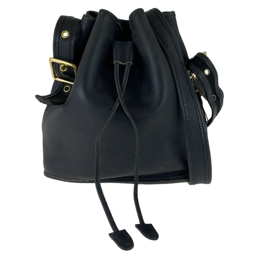 12364
COACH コーチ オールドコーチ ブラック ゴールド金具 レザー 巾着バッグ 斜め掛け ショルダーバッグ  レディース