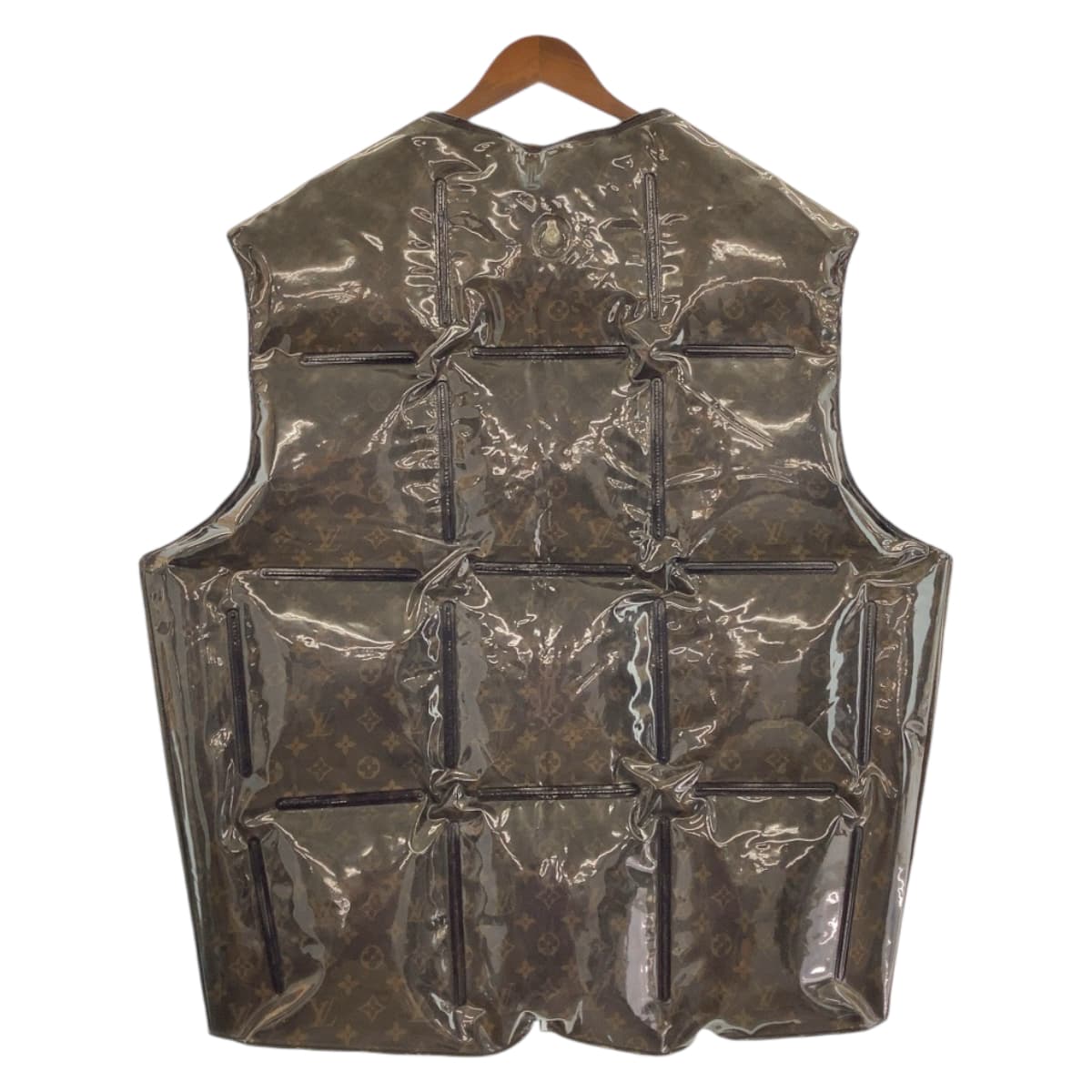 20410
LOUIS VUITTON ルイヴィトン インフレータブル モノグラム ヴァージル アブロー サイズ48 ブラウン ビニール / ポリエステル RM211 AK3 HKG75W ベスト ジレ メンズ AB100