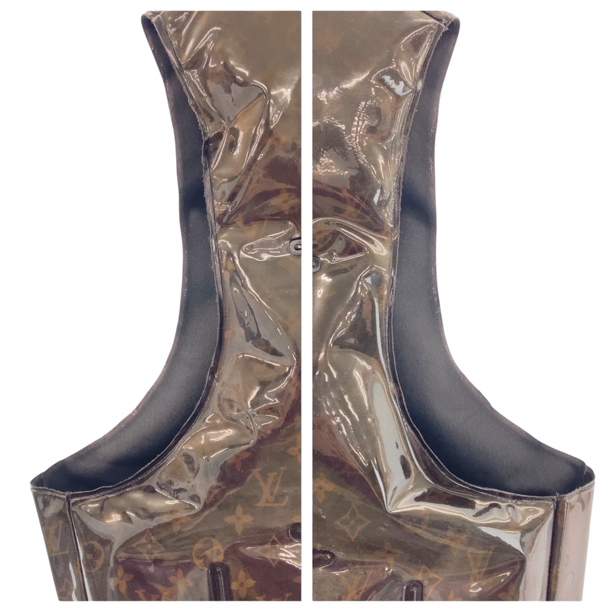 20410
LOUIS VUITTON ルイヴィトン インフレータブル モノグラム ヴァージル アブロー サイズ48 ブラウン ビニール / ポリエステル RM211 AK3 HKG75W ベスト ジレ メンズ AB100