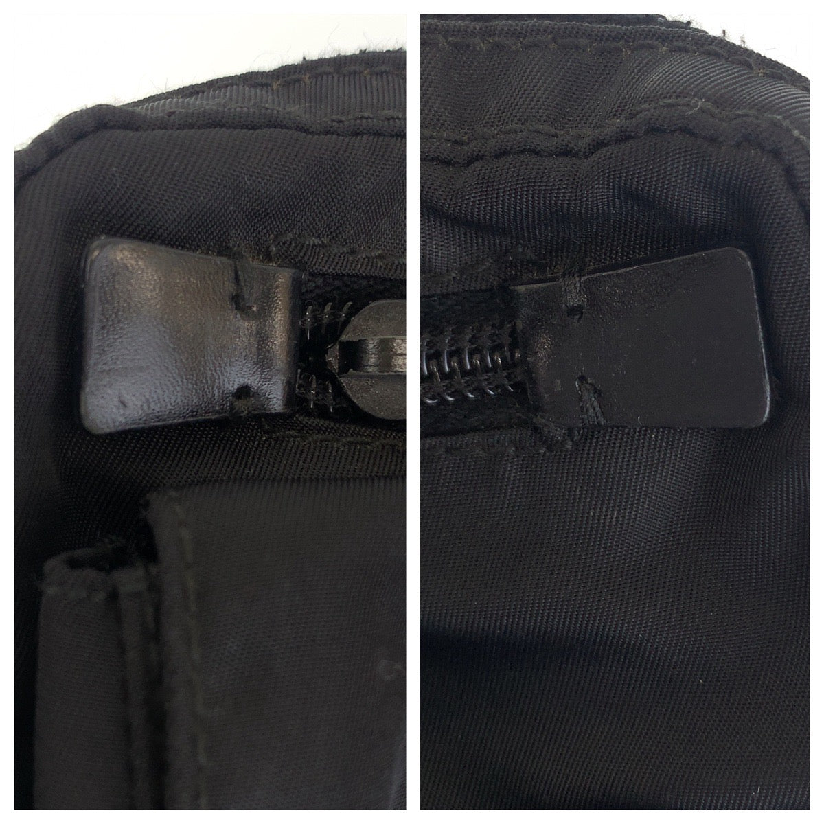 112360
PRADA プラダ テスート 三角ロゴプレート ブラック 黒 シルバー金具 ナイロン BM0008 ウエストポーチ バムバッグ  レディース