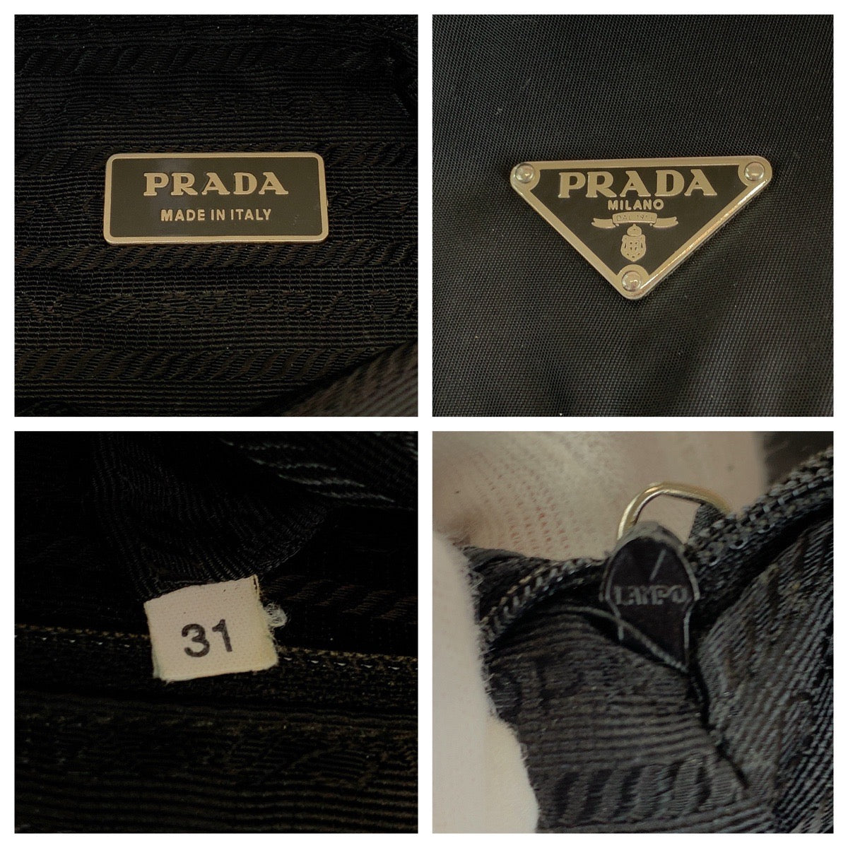 12885
PRADA プラダ テスート 三角ロゴプレート ブラック 黒 シルバー金具 ナイロン 1BD953 ショルダーバッグ メッセンジャーバッグ  レディース