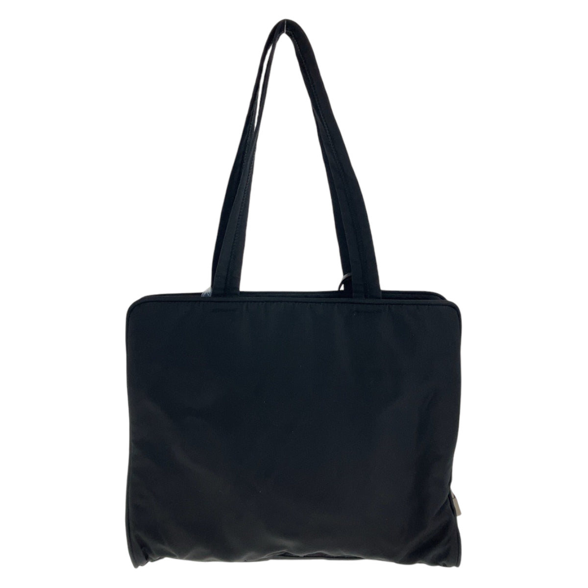 112359
PRADA プラダ テスート 三角ロゴプレート ブラック 黒 シルバー金具 ナイロン トートバッグ ショルダーバッグ  レディース