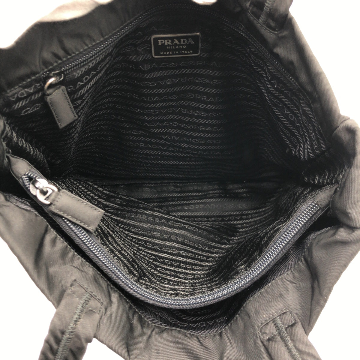 12886
PRADA プラダ テスート 三角ロゴ ブラック 黒 ナイロン B9223 トートバッグ ショルダーバッグ  レディース