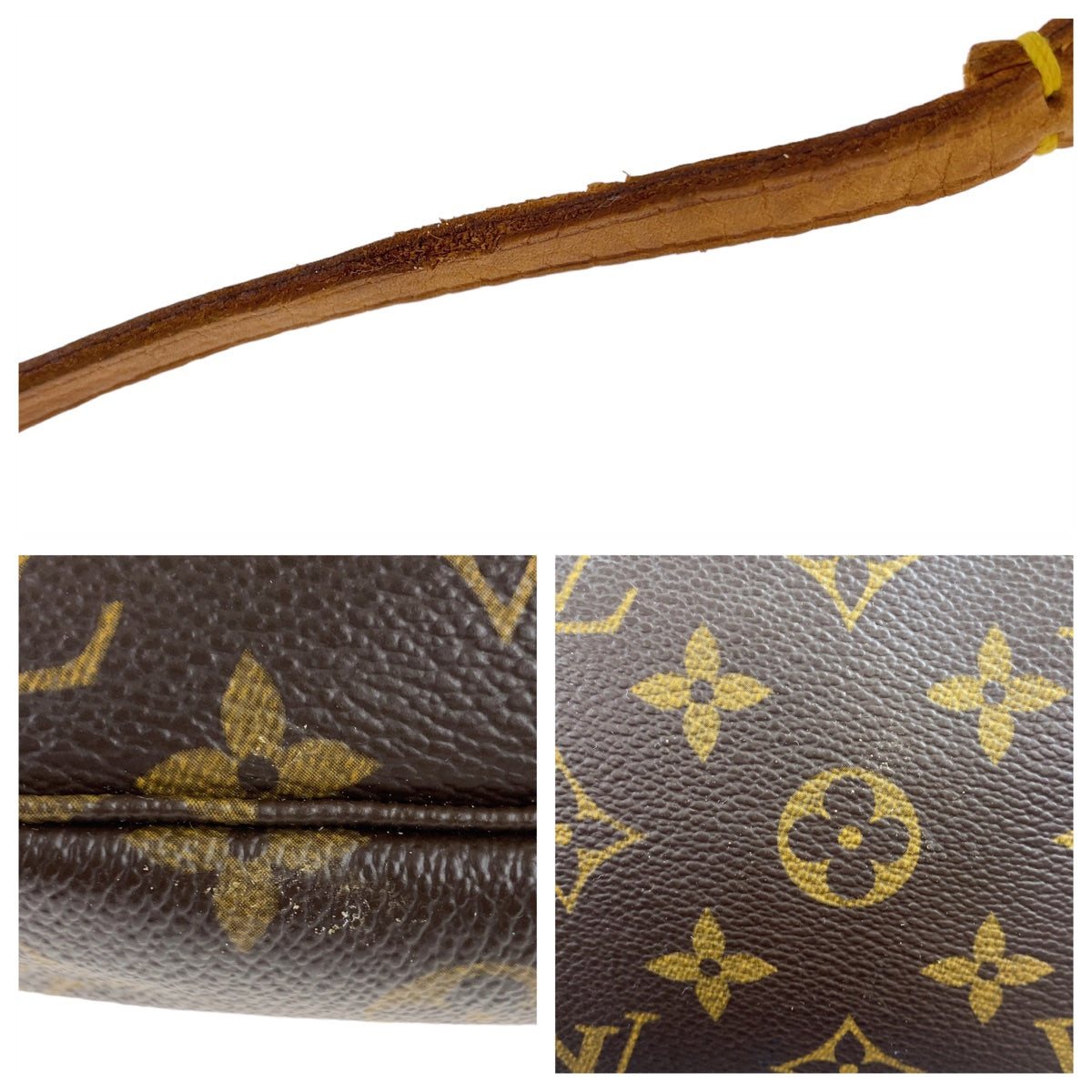11677
LOUIS VUITTON ルイヴィトン モノグラム ポシェット アクセソワール ブラウン ゴールド金具 PVC M51980 ハンドバッグ アクセサリーポーチ  レディース