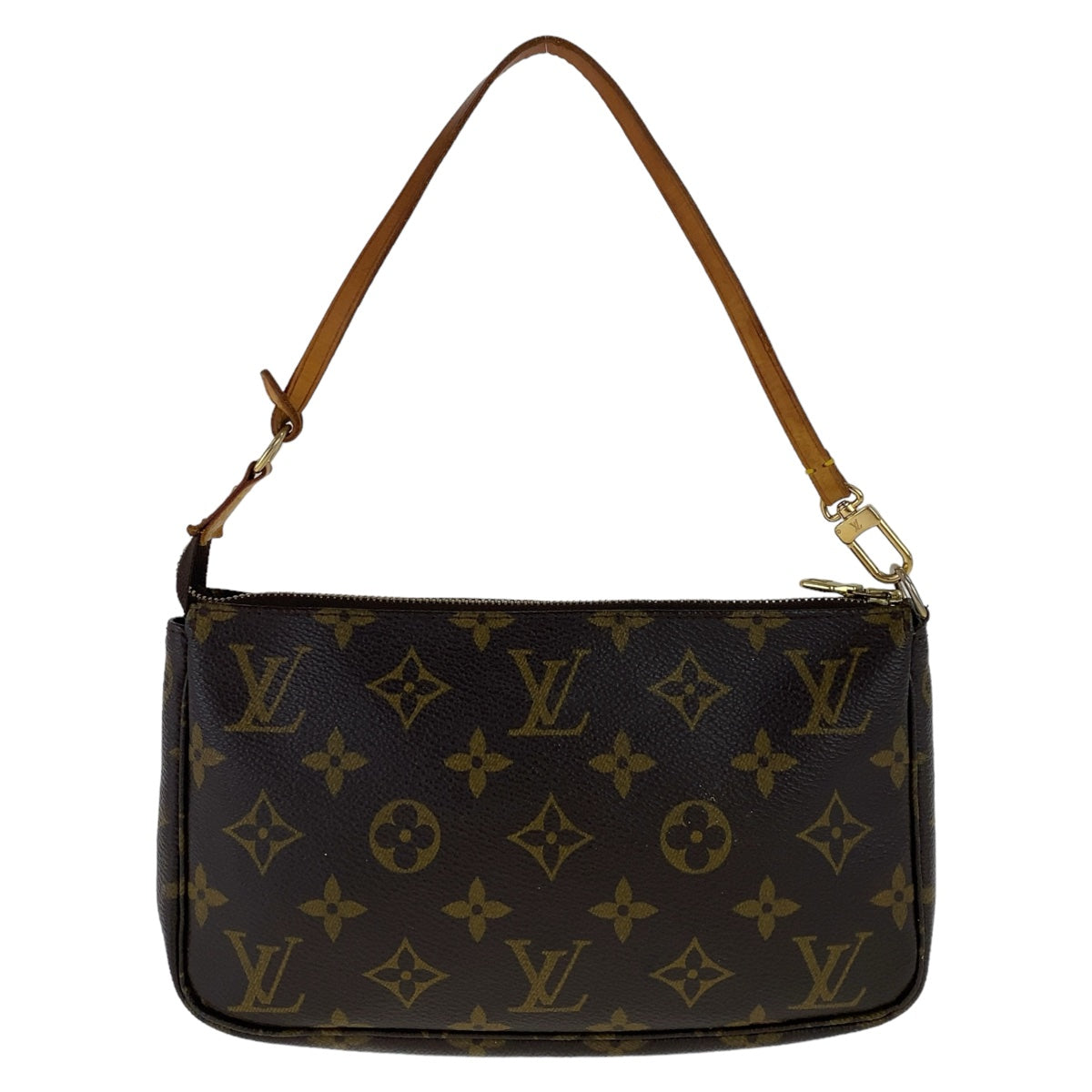 11677
LOUIS VUITTON ルイヴィトン モノグラム ポシェット アクセソワール ブラウン ゴールド金具 PVC M51980 ハンドバッグ アクセサリーポーチ  レディース