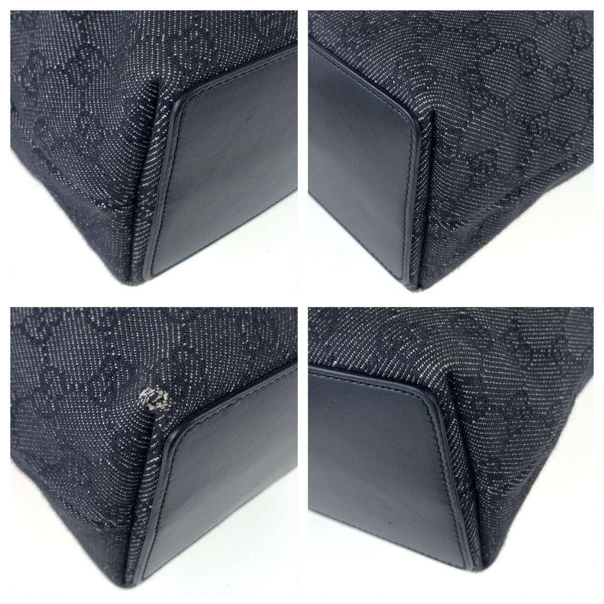 11683
GUCCI グッチ GG柄 ブラック シルバー金具 GGキャンバス 31244 トートバッグ ショルダーバッグ  レディース