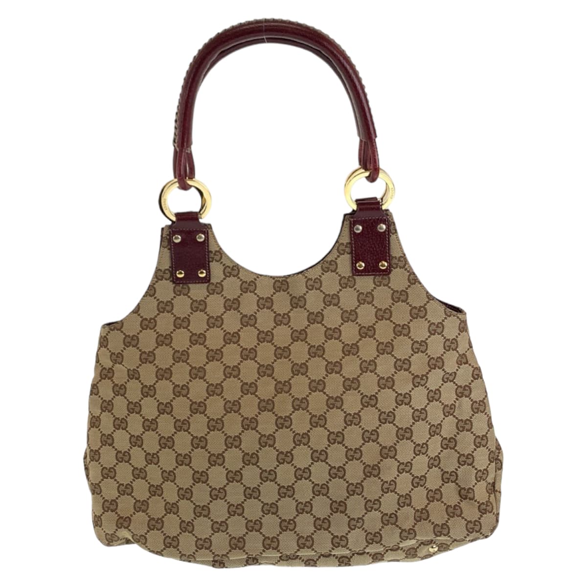111684
GUCCI グッチ ベージュ ボルドー ゴールド金具 GGキャンバス 132260 ショルダーバッグ  レディース