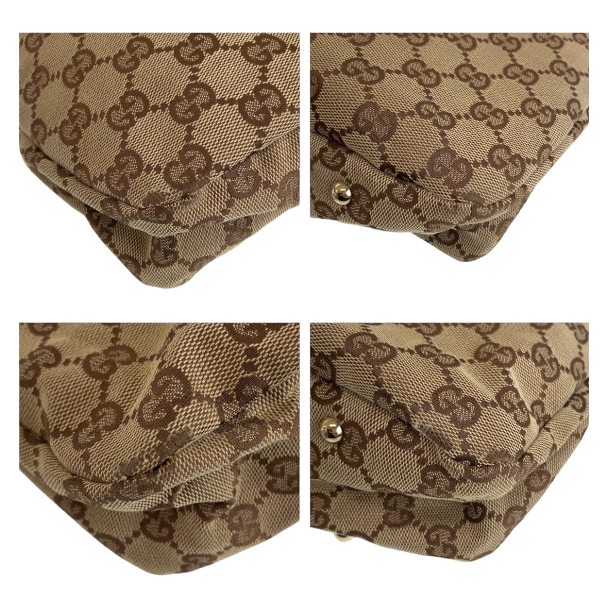 111684
GUCCI グッチ ベージュ ボルドー ゴールド金具 GGキャンバス 132260 ショルダーバッグ  レディース