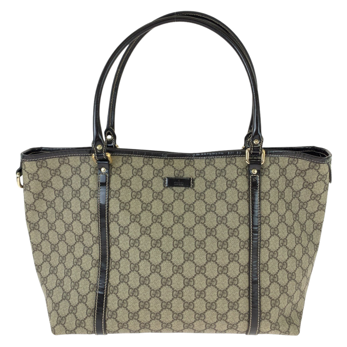 111688
GUCCI グッチ ブラウン ゴールド金具 GGスプリームキャンバス / レザー 197953 トートバッグ ショルダーバッグ  レディース