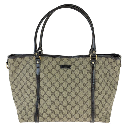 111688
GUCCI グッチ ブラウン ゴールド金具 GGスプリームキャンバス / レザー 197953 トートバッグ ショルダーバッグ  レディース