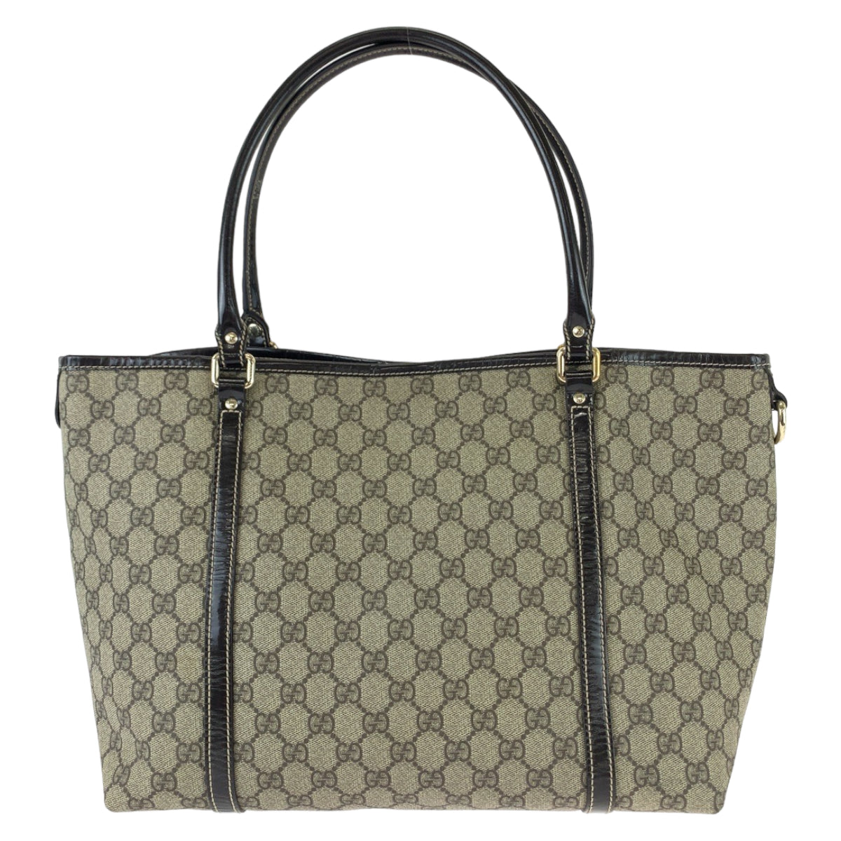 111688
GUCCI グッチ ブラウン ゴールド金具 GGスプリームキャンバス / レザー 197953 トートバッグ ショルダーバッグ  レディース