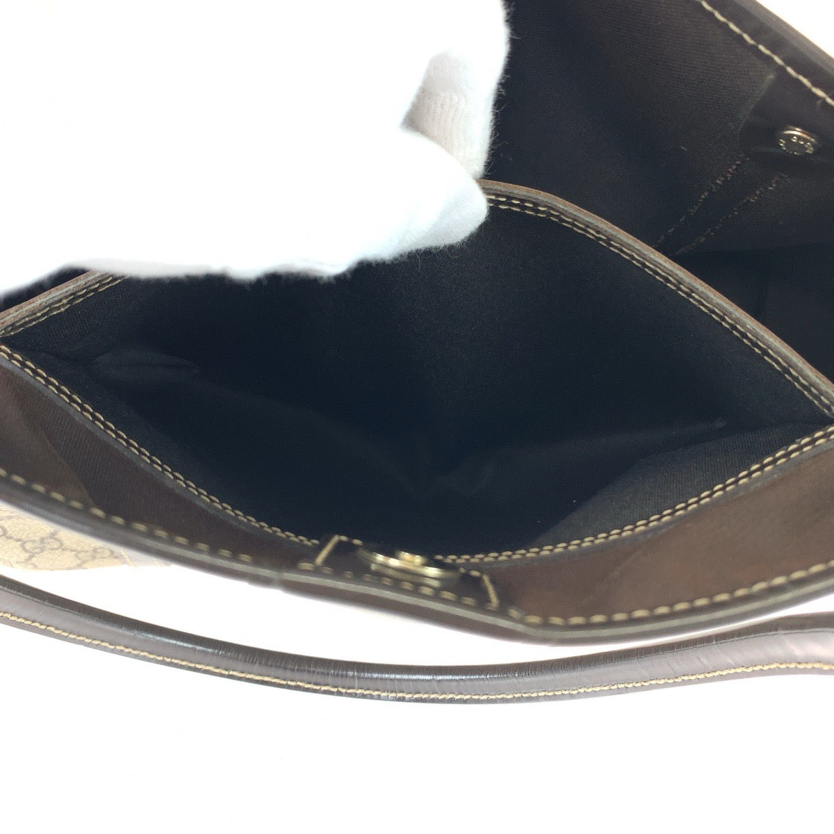111688
GUCCI グッチ ブラウン ゴールド金具 GGスプリームキャンバス / レザー 197953 トートバッグ ショルダーバッグ  レディース
