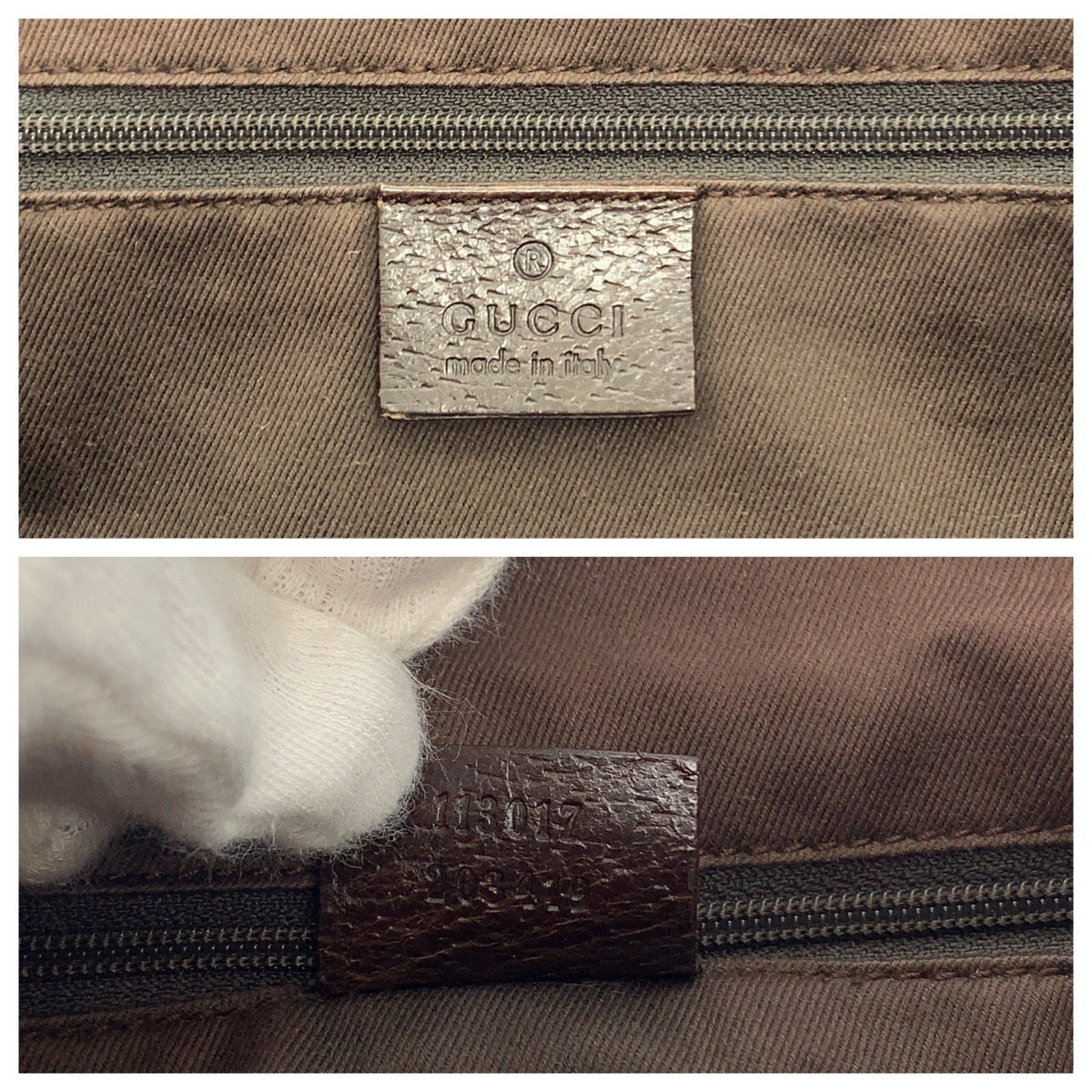 112353
GUCCI グッチ ブラウン シルバー金具 GGキャンバス 113017 トートバッグ ショルダーバッグ  レディース