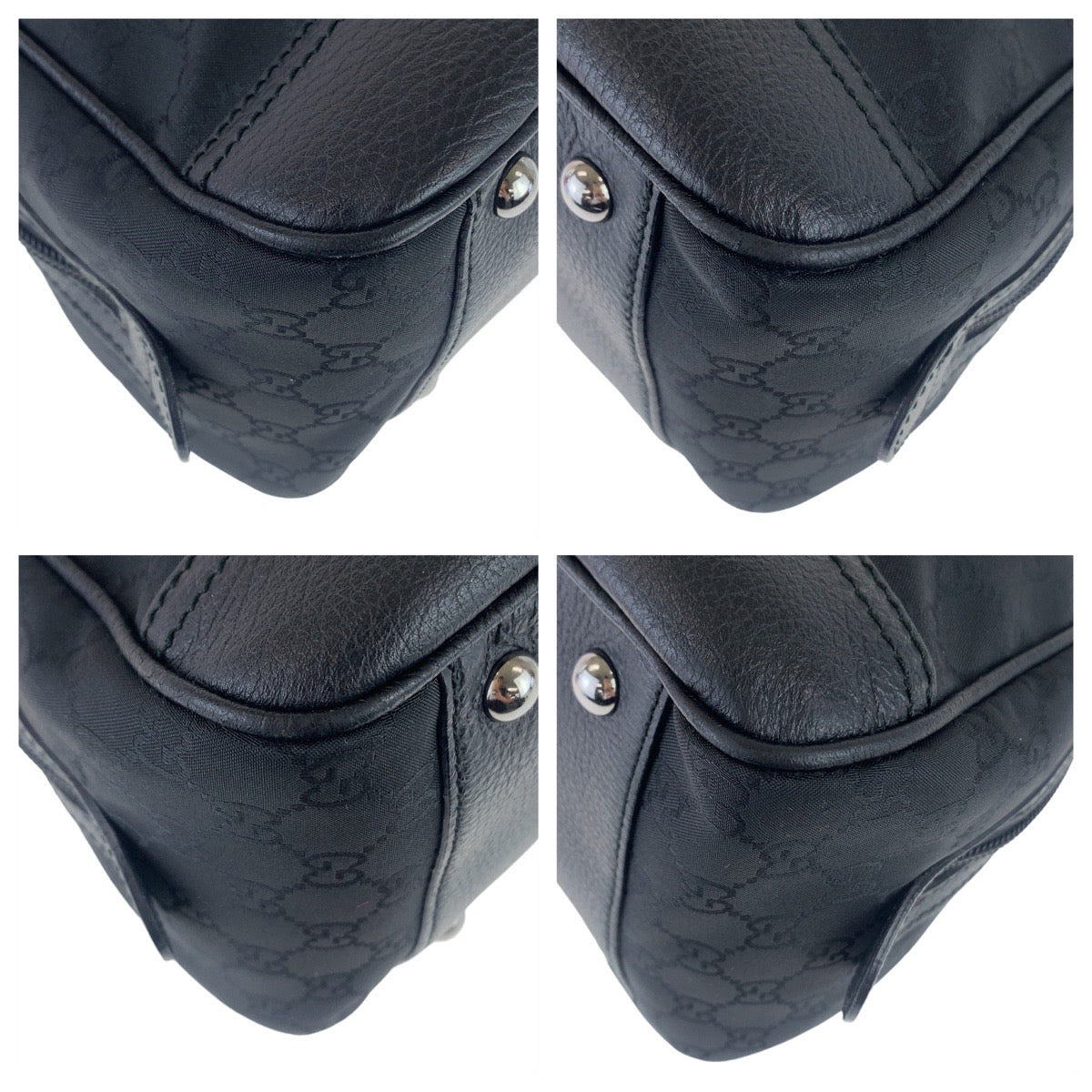 11700
GUCCI グッチ シェリーライン GG柄 ブラック 黒 シルバー金具 GGキャンバス / レザー 293594 ショルダーバッグ ハンドバッグ   レディース
