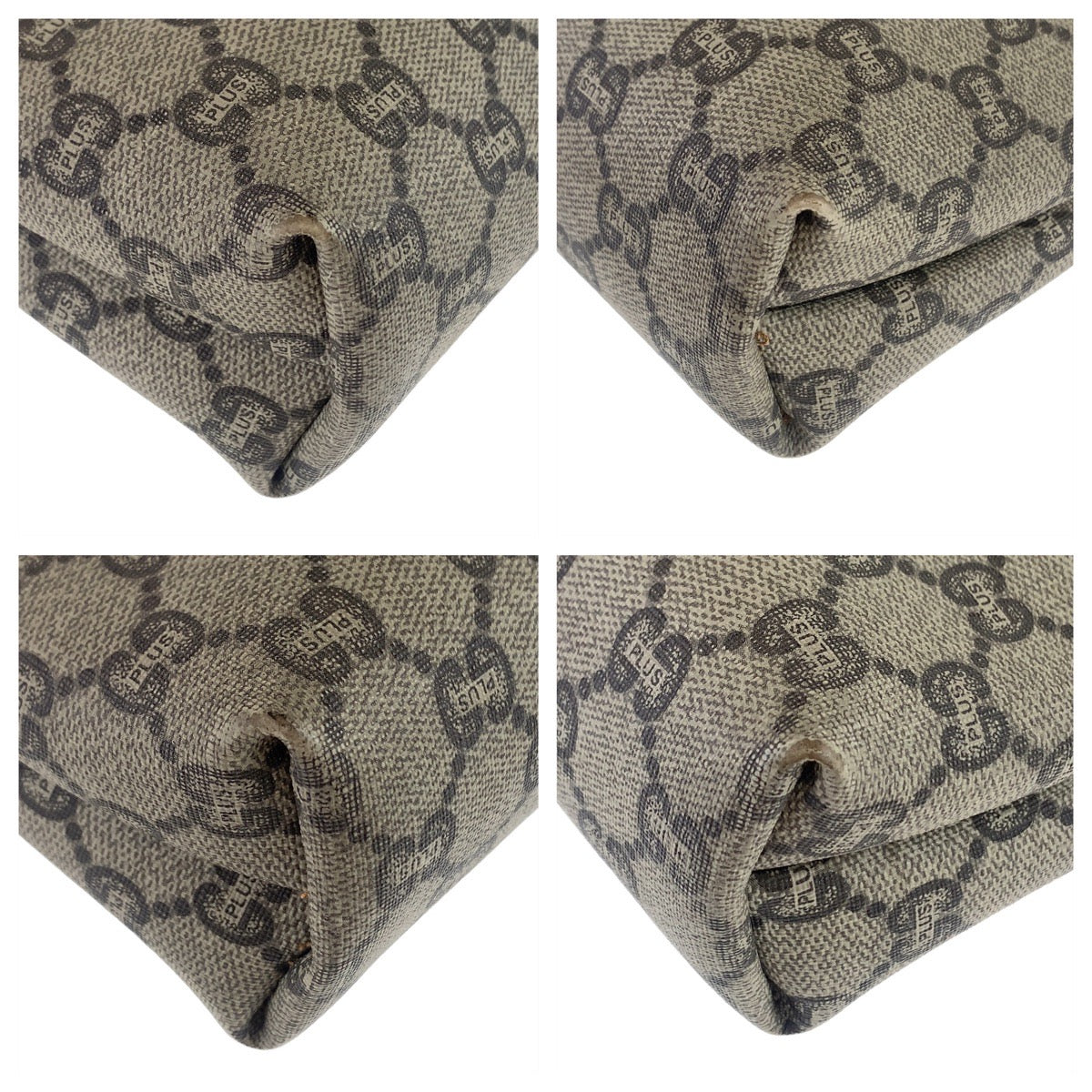 11716
GUCCI グッチ ヴィンテージ GGプラス シェリーライン GGスプリーム オールドグッチ 男女兼用 ベージュ ゴールド金具 GGスプリームキャンバス / レザー トートバッグ ショルダーバッグ  レディース