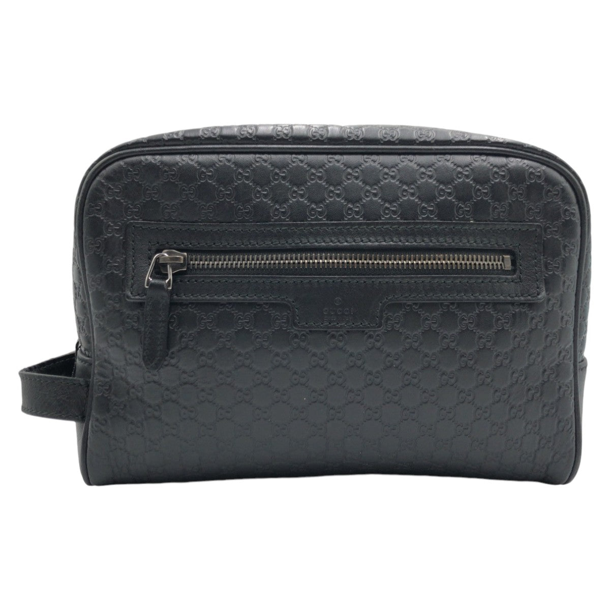 GUCCI グッチ マイクログッチシマ ブラック 黒 レザー 419775 213048 セカンドバッグ クラッチバッグ  メンズ