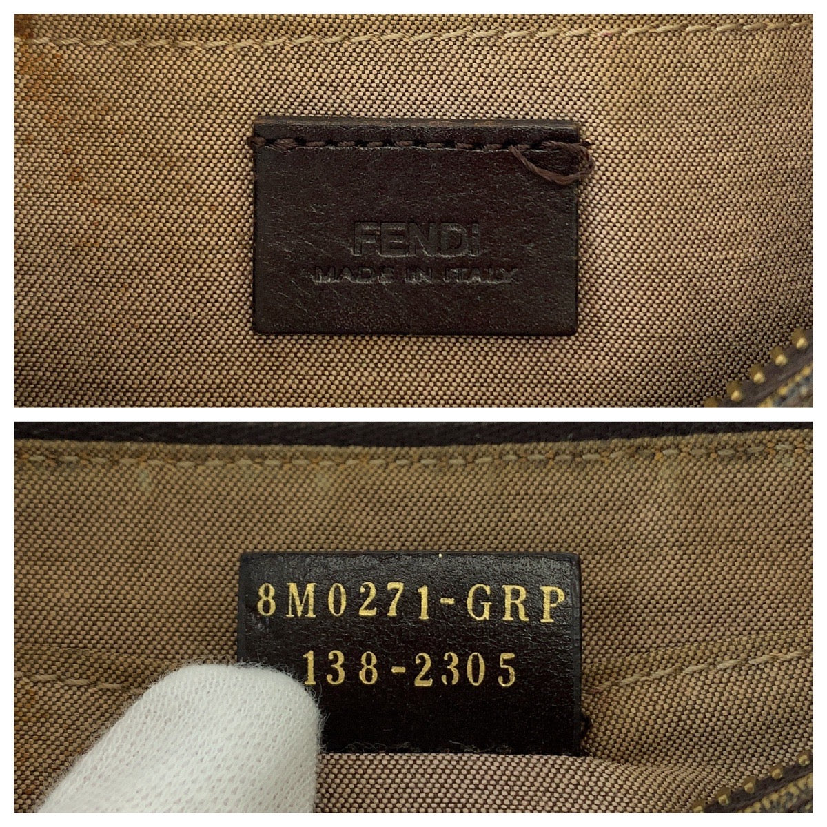 11720
FENDI フェンディ ズッカ柄 ブラウン ピンク ゴールド金具 レザー 8M0271 GRP チェーン ハンドバッグ アクセサリーポーチ  レディース ABP32