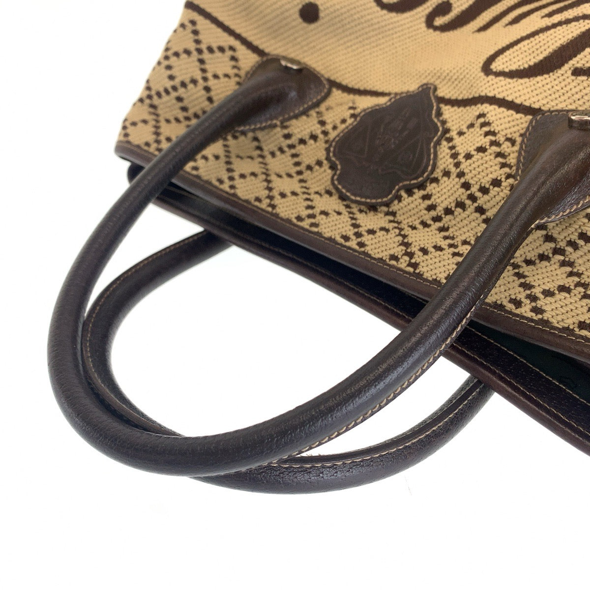 112340
GUCCI グッチ ディアマンテ ベージュ ブラウン シルバー金具 キャンバス 181494 ボストンバッグ ショルダーバッグ  レディース
