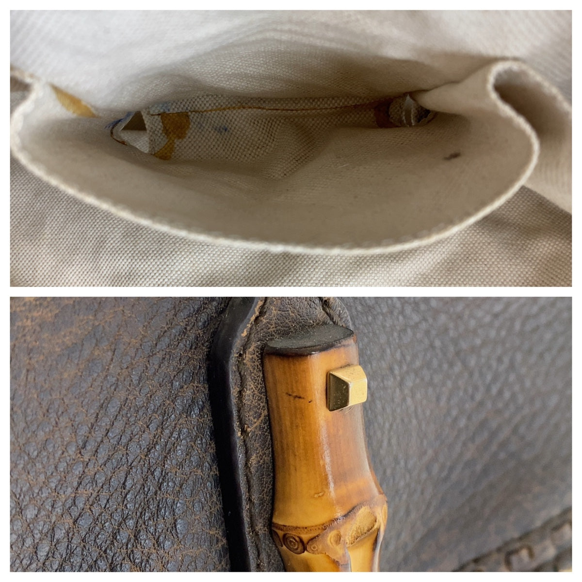 12339
GUCCI グッチ バンブー ブラウン ゴールド金具 GGキャンバス / レザー 353125 トートバッグ ショルダーバッグ ハンドバッグ  レディース ABP41