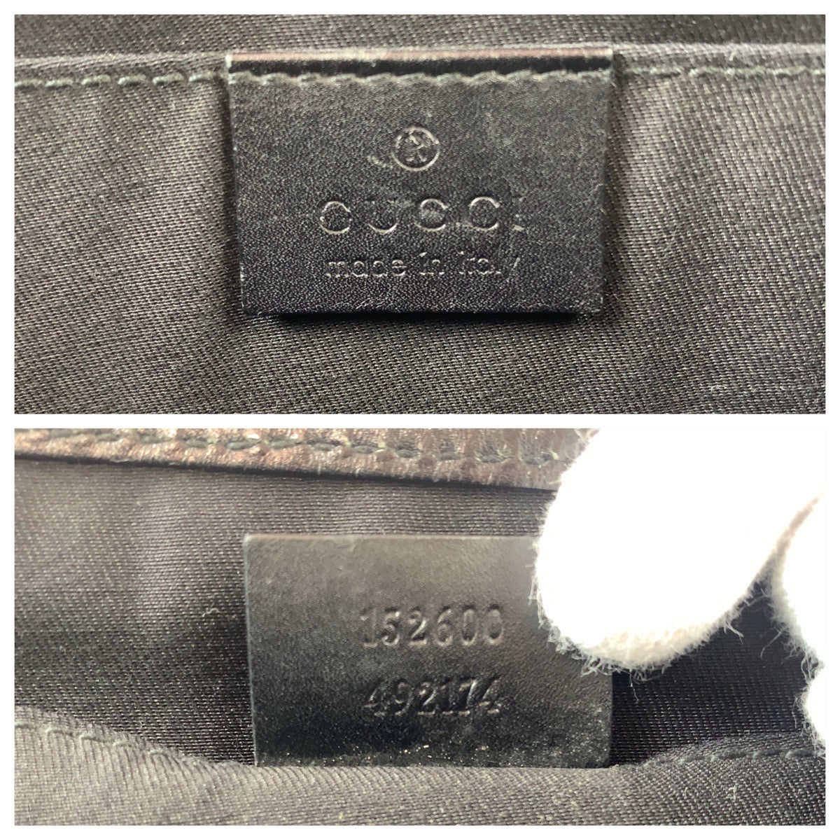 12889
GUCCI グッチ グッチシマ ブラック シルバー金具 レザー 152600 クラッチバッグ セカンドバッグ  メンズ