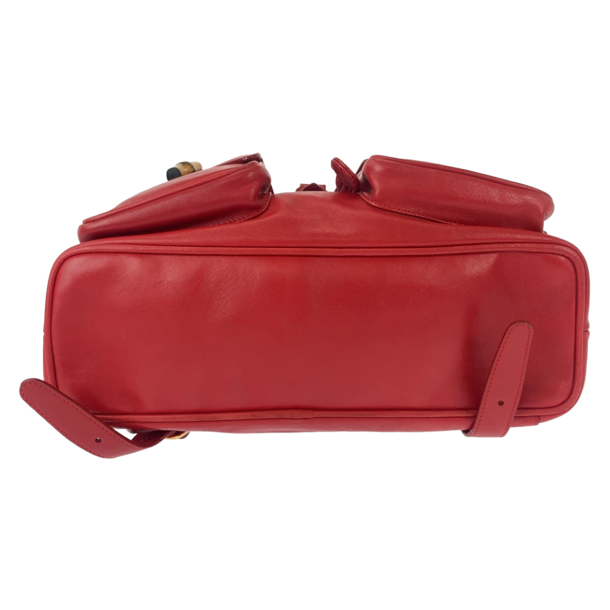 12323
GUCCI グッチ バンブー レッド ゴールド金具 レザー 003 2058 0016 リュックサック バックパック  レディース