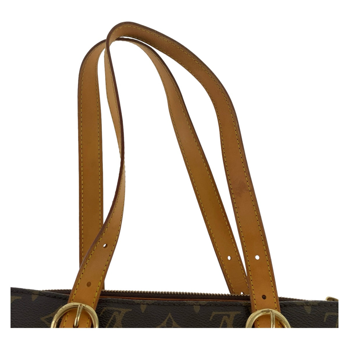 11755
LOUIS VUITTON ルイヴィトン ヴィンテージ モノグラム ポパンクール オ ブラウン ゴールド金具 PVC / レザー M40007 トートバッグ ハンドバッグ ショルダーバッグ  レディース AB43