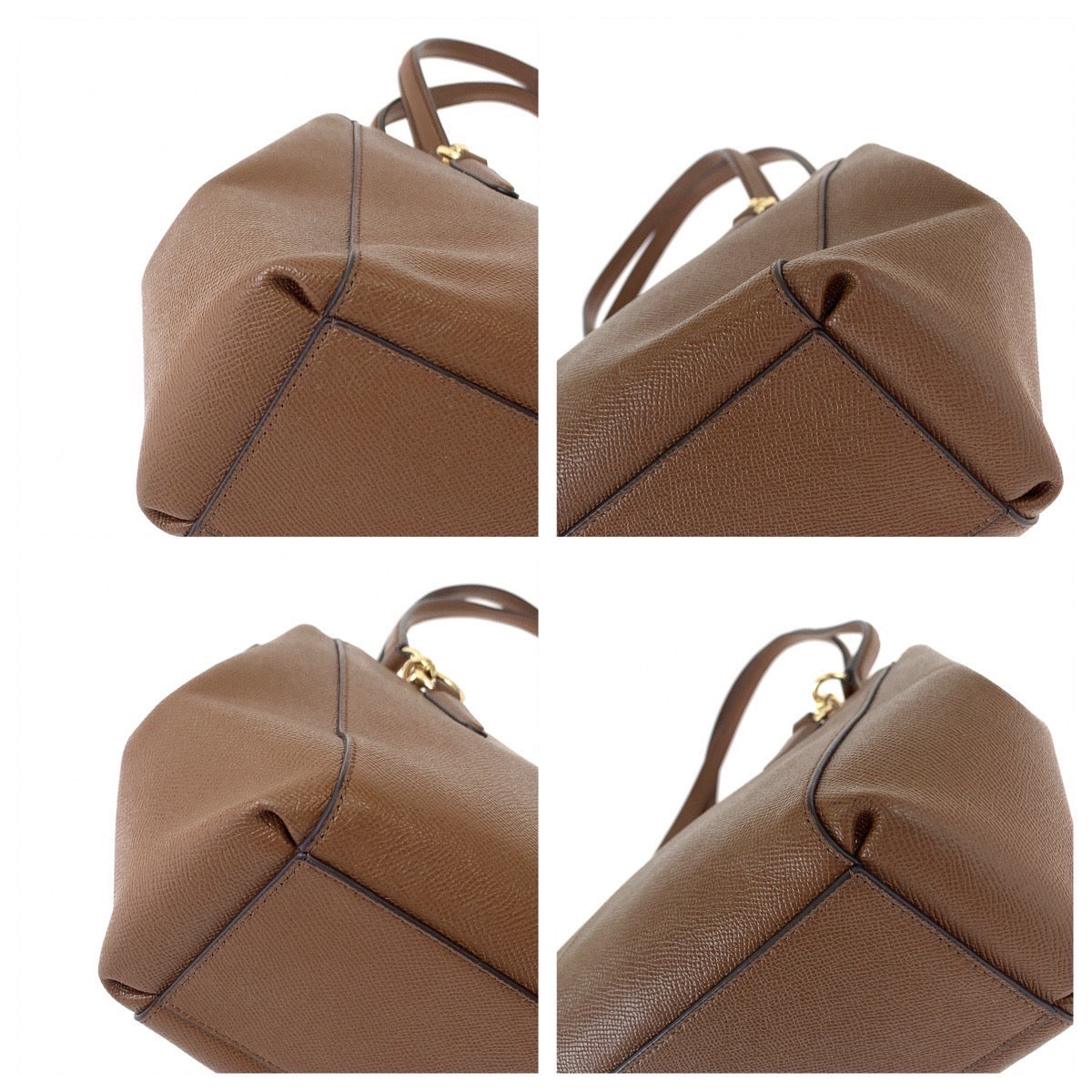 11757
COACH コーチ ミニクリスティ キャリーオール ブラウン ゴールド金具 レザー トートバッグ ショルダーバッグ  レディース
