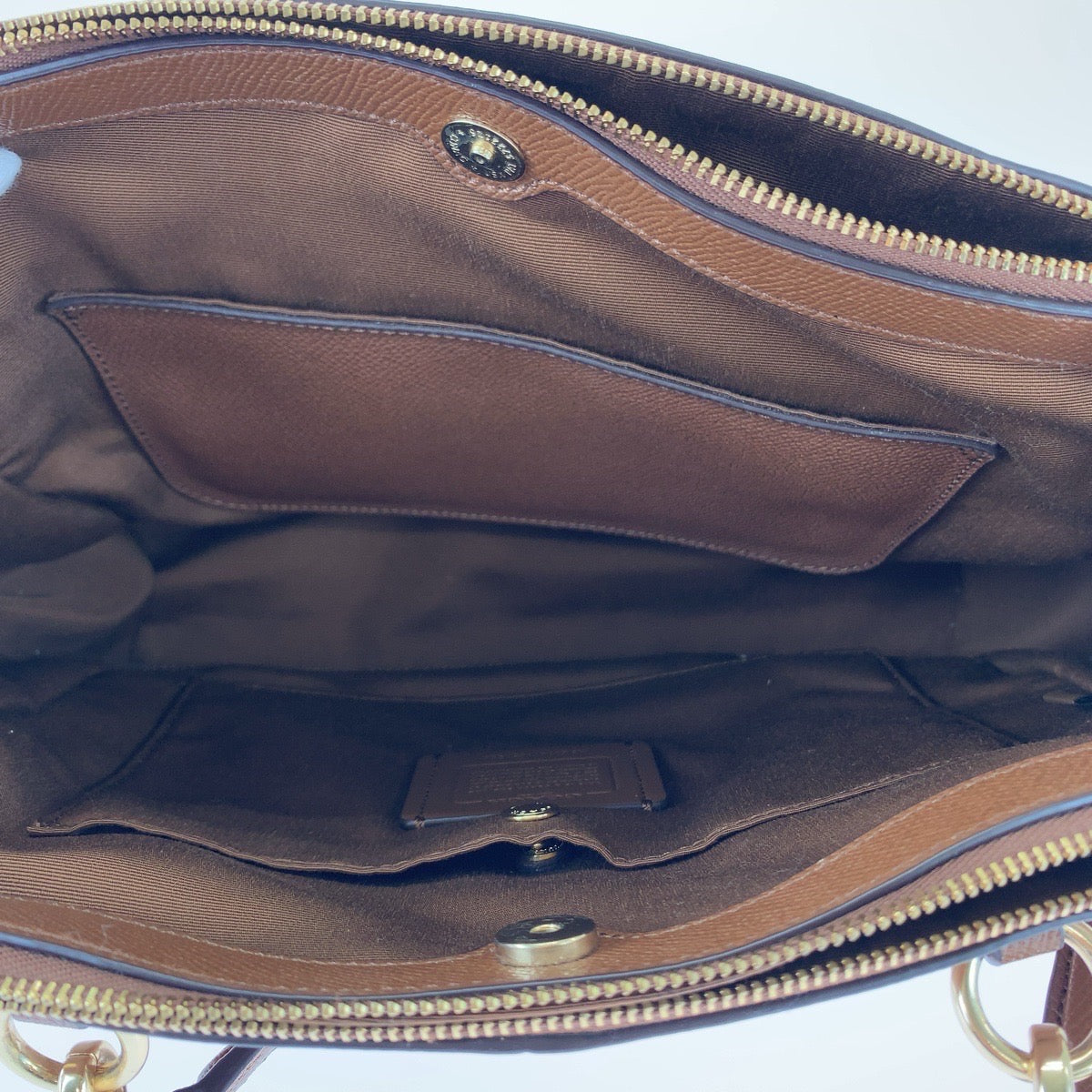 11757
COACH コーチ ミニクリスティ キャリーオール ブラウン ゴールド金具 レザー トートバッグ ショルダーバッグ  レディース