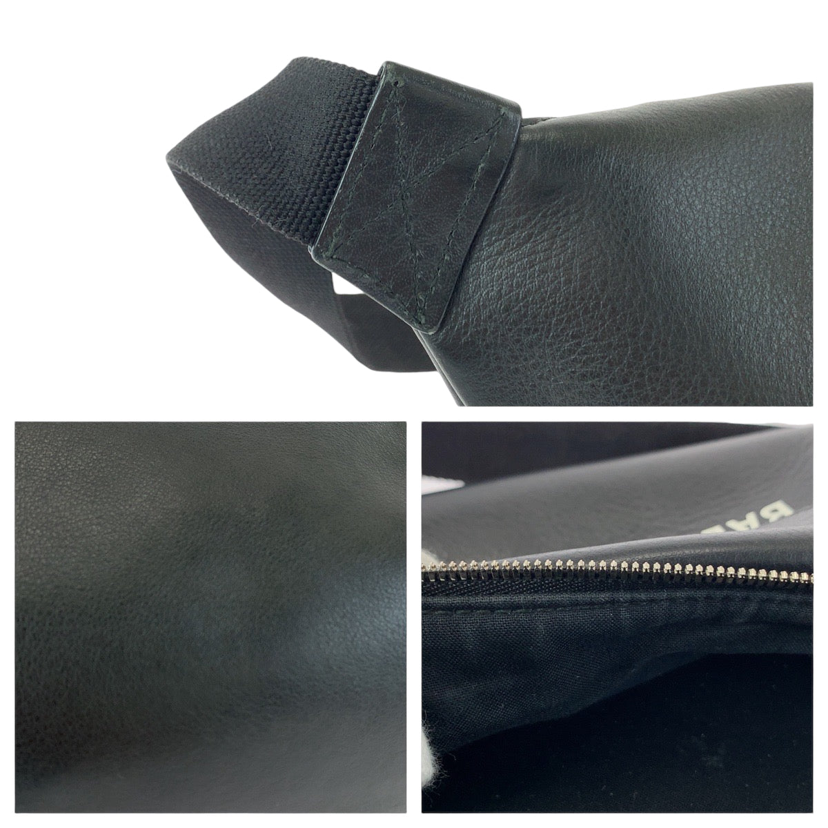 BALENCIAGA バレンシアガ エブリデイ ロゴ ブラック 黒 シルバー金具 レザー 552375 ボディバッグ ボムバッグ  メンズ