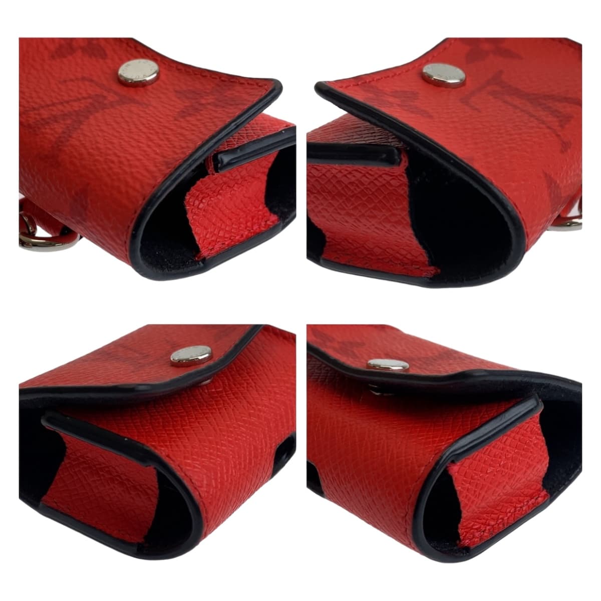 111761
LOUIS VUITTON ルイヴィトン モノグラム AirPods PRO レッド シルバー金具 PVC M77264 エアポッズケース 男女兼用  メンズ
