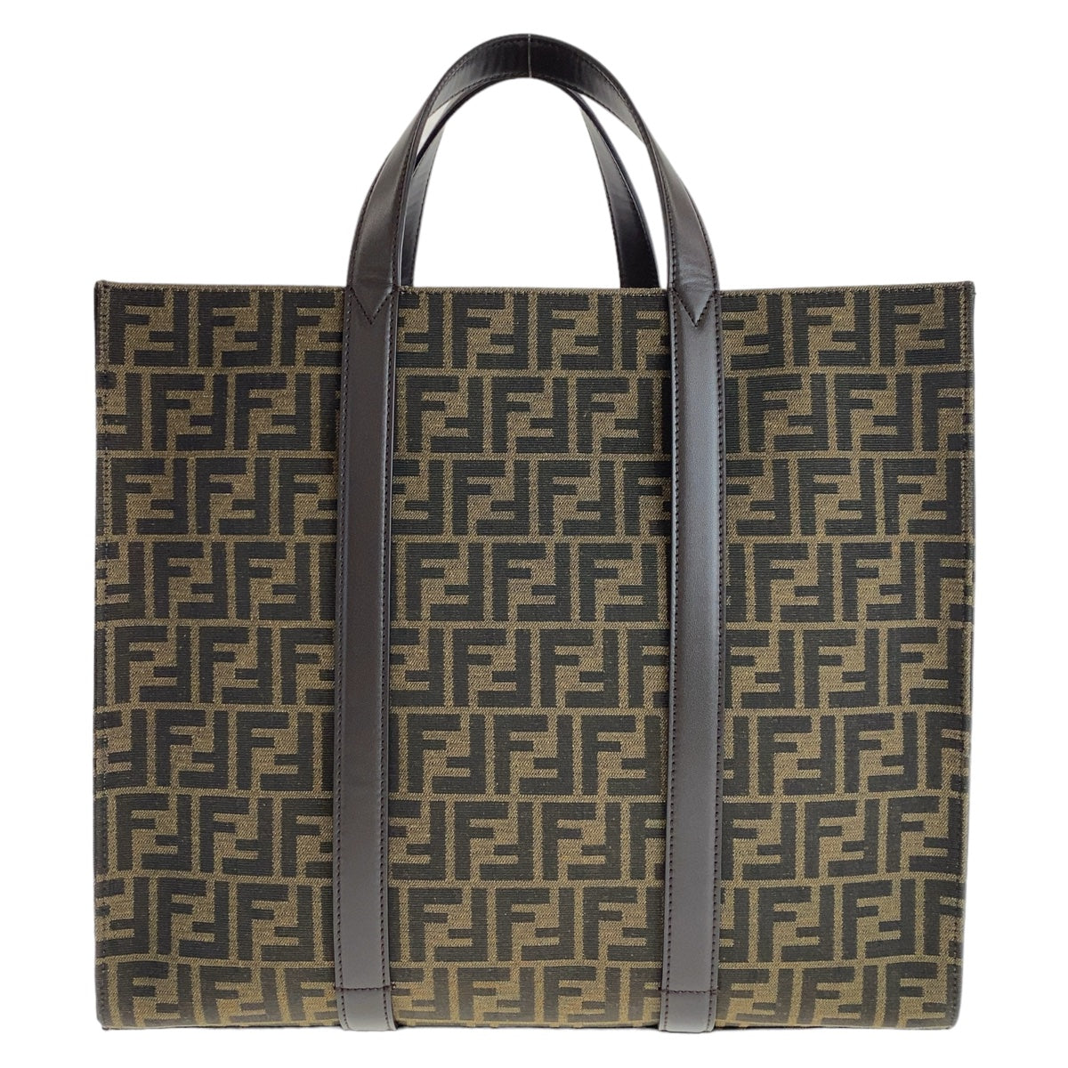 11765
FENDI フェンディ ズッカ ブラウン シルバー金具 キャンバス / レザー 7VA390 トートバッグ 男女兼用  メンズ