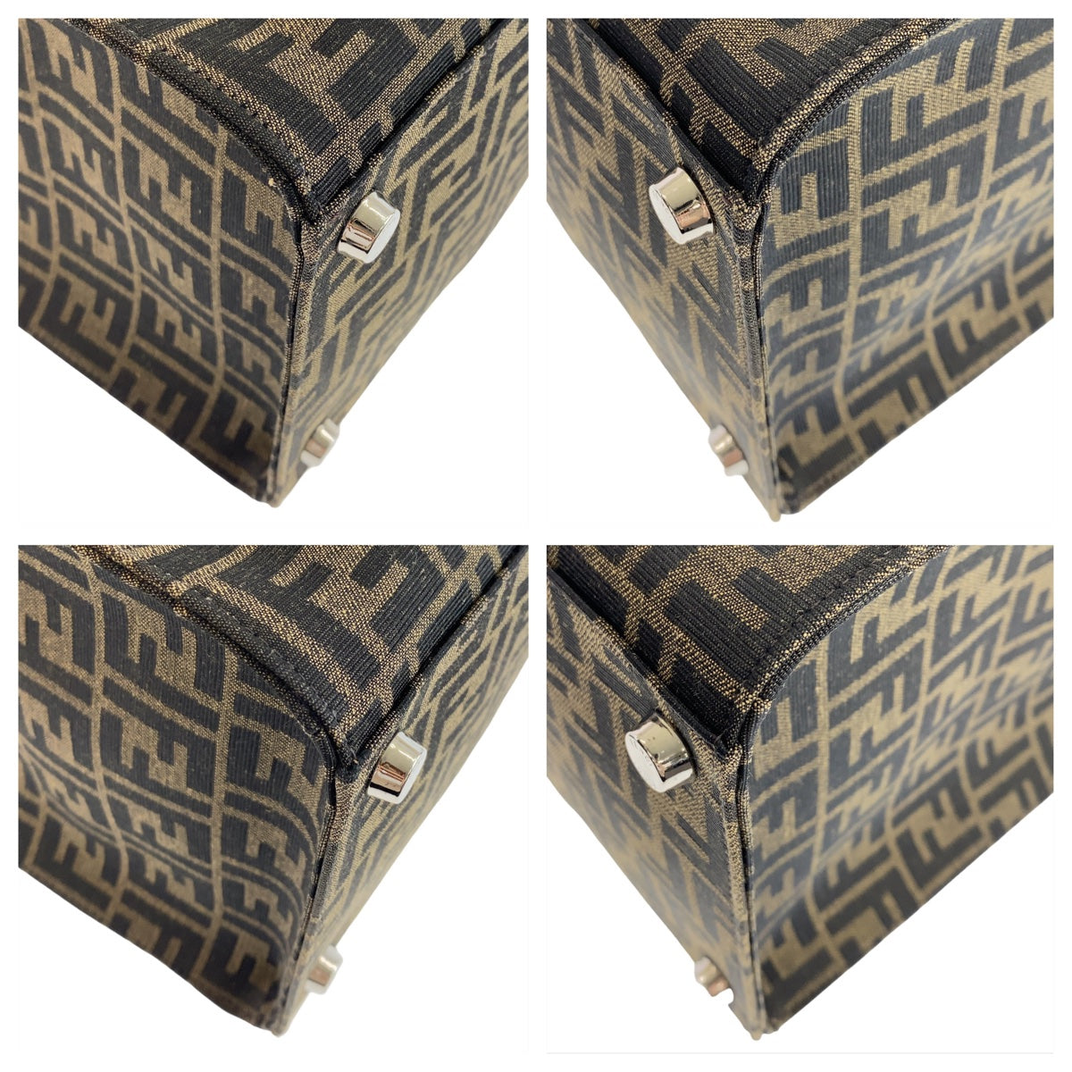 11765
FENDI フェンディ ズッカ ブラウン シルバー金具 キャンバス / レザー 7VA390 トートバッグ 男女兼用  メンズ