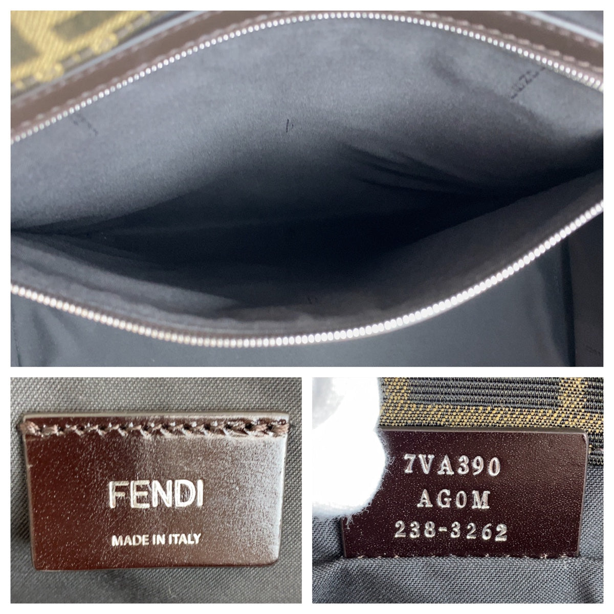 11765
FENDI フェンディ ズッカ ブラウン シルバー金具 キャンバス / レザー 7VA390 トートバッグ 男女兼用  メンズ